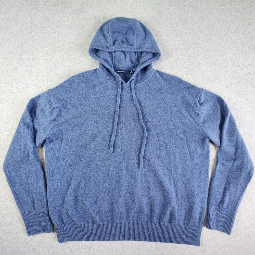 B.Draddy Mackenzie Hoodie Women's Small Blue 100% Scottish Cashmere Pullover‎